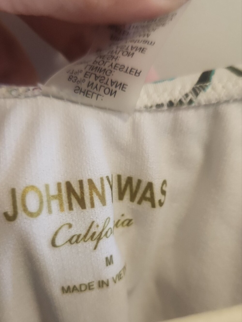 Johnny Was Ardella Ruched One Piece Swimsuit - Picture 7 of 8
